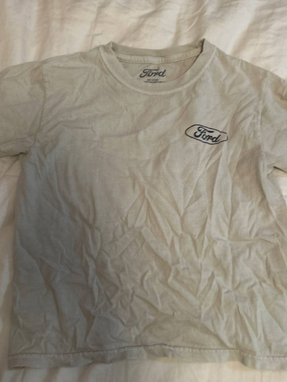 Ford Light Gray Short-Sleeve Logo Tee